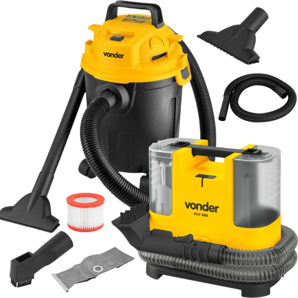 Kit Vonder Extratora ELV400 400W + Aspirador APV1010 1000W 10L Profissional