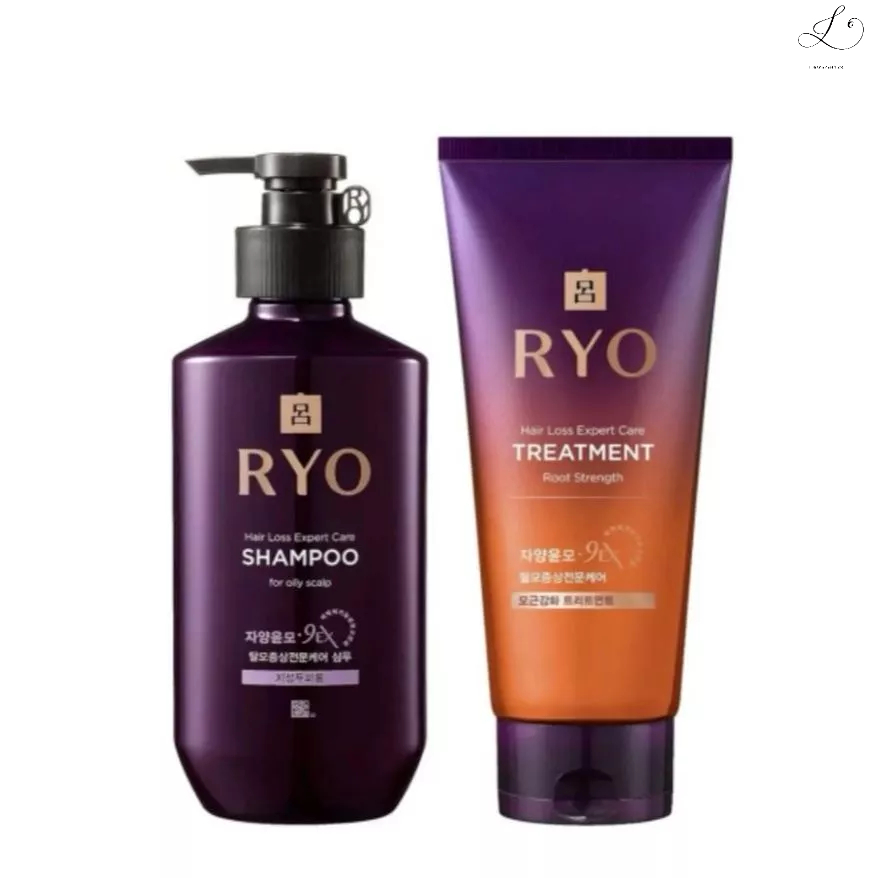 Ryo - Hair Loss Expert Care 9EX - Oily Scalp Sh 400ml + Root Strength Mk 330ml Couro Cabeludo Oleoso