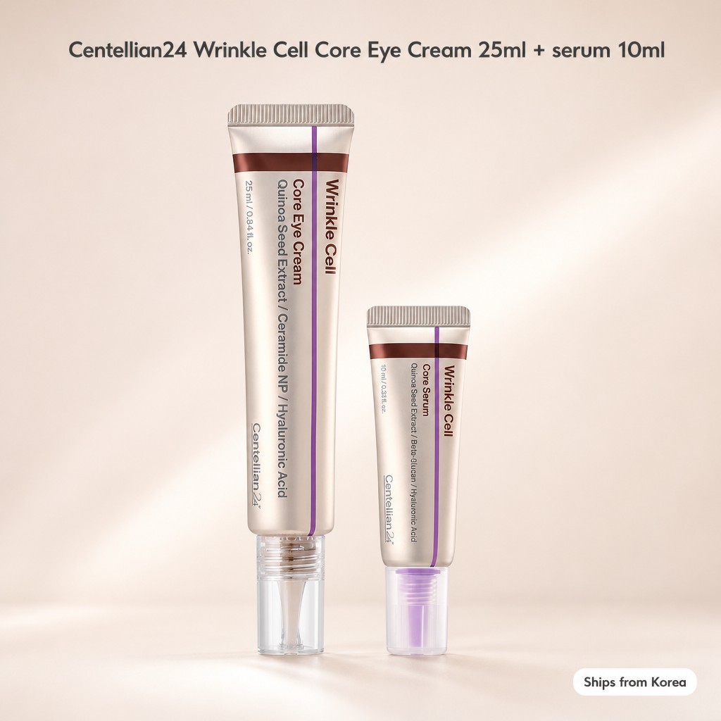 Centellian24 Wrinkle Cell Core Eye Cream 25ml + Core Serum 10ml - Firmador Anti-idade Coreano