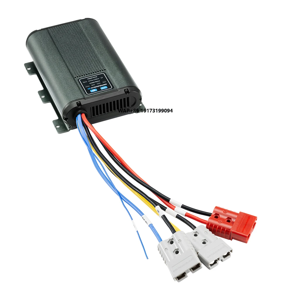 ATEM POWER Automatic 12V 60A Car Lifepo4 Lithium Battery Charger Dc to Dc with Fast Charging for RV  Trailers Battery Charging