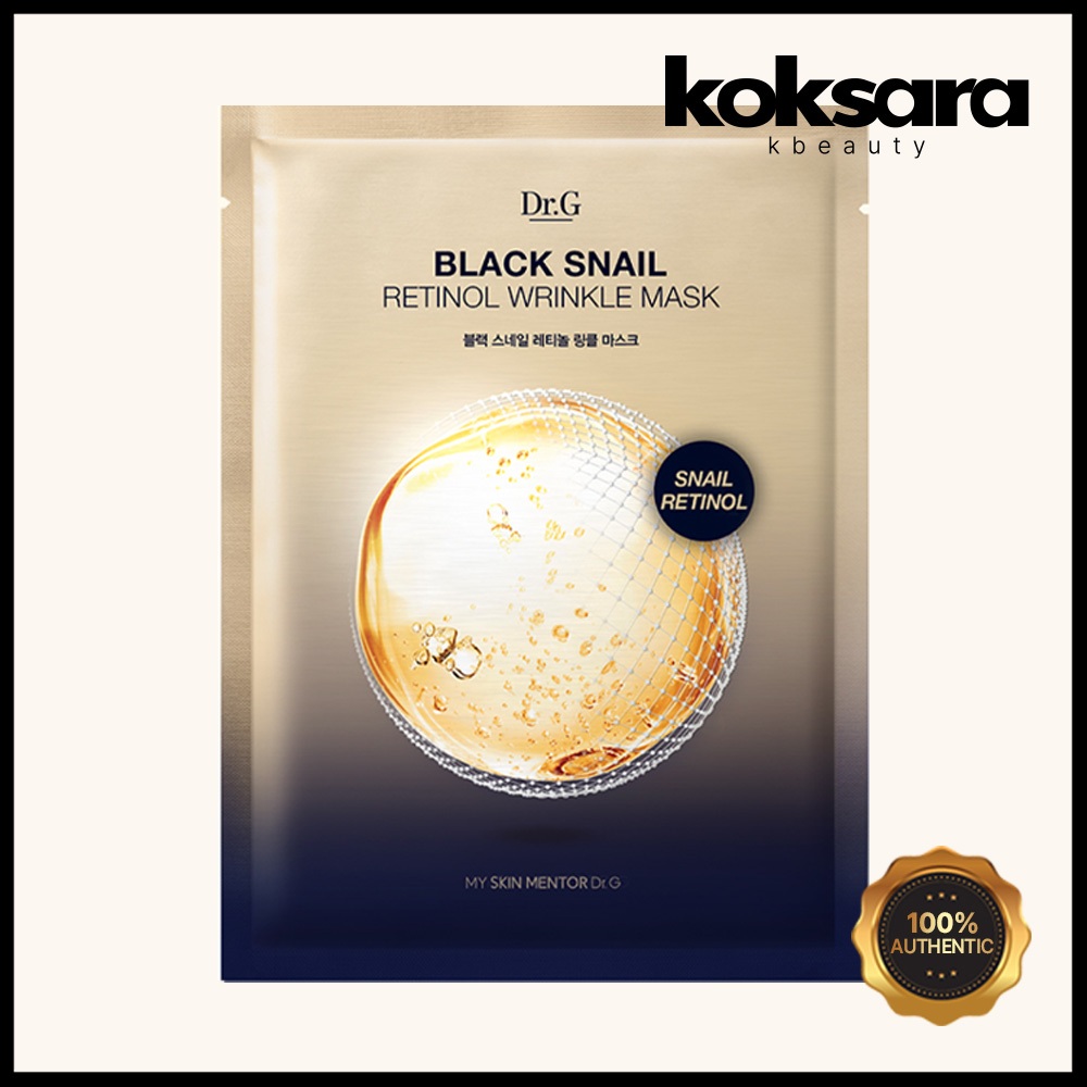 Dr.G Black Snail Retinol Wrinkle Mask 28ml 1 Sheet