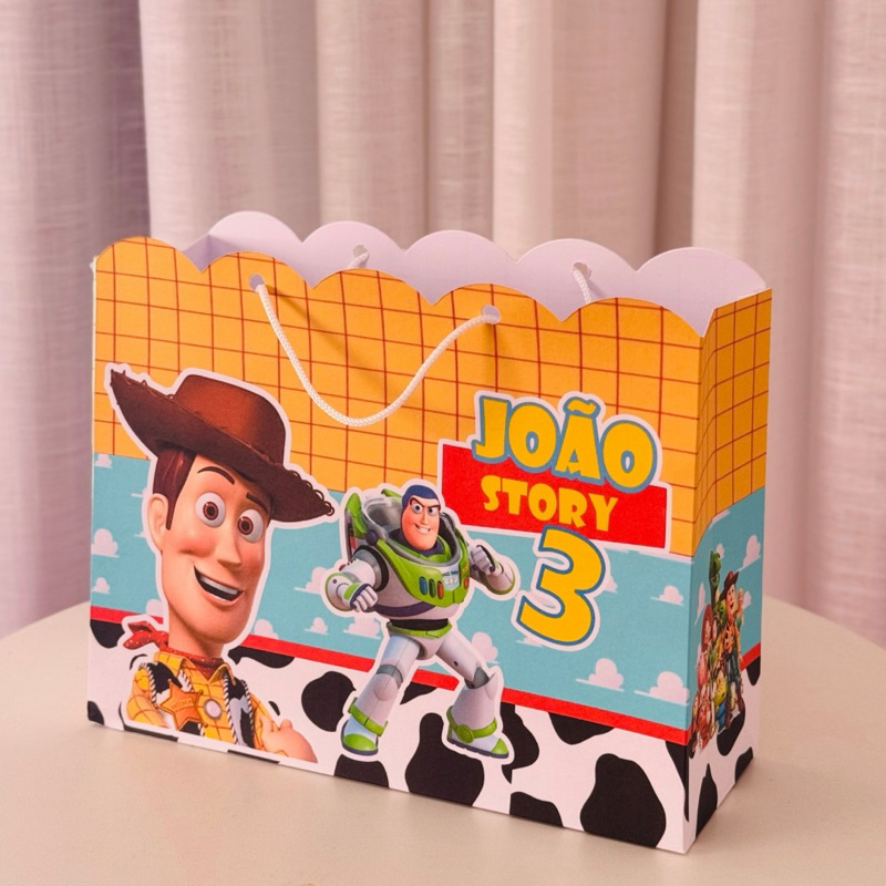 Sacolinha Personalizada Toy Story ( PEGUE E MONTE ) festa - lembrancinha - aniversário