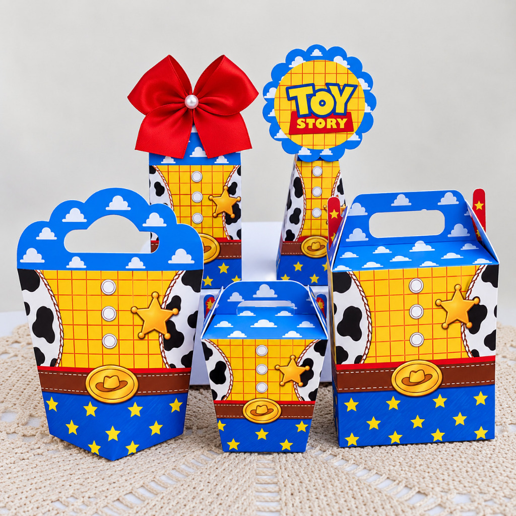 Kit Festa Tema TOY STORY Caixinhas Personalizada Lembrancinhas para Festas MONTE EM CASA