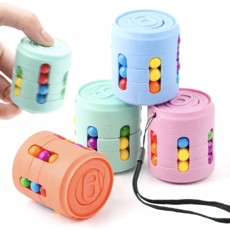 Fidget Spinners Anti-Stress Cube Rotating Magic Bean Cube Fidget Toys Anxiety Relief Decompression Early Educational Toys