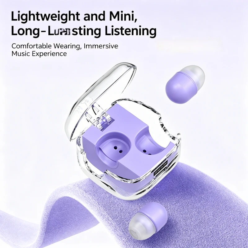 Mini High Sound Quality Wireless Bluetooth Invisible Sleep Earphone Noise Cancellation Stereo Headset Sport Exercise Game Earbud