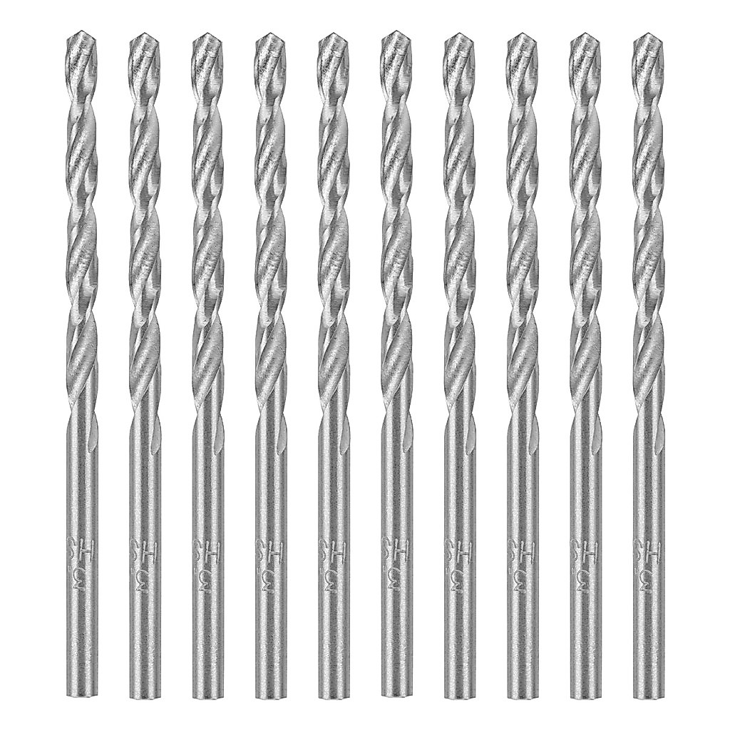 BROCA ACO RAPIDO STANDARD, PARA METAL, POLIDA, HASTE CILINDRICA, 3,5MM, 10PCS // MTX