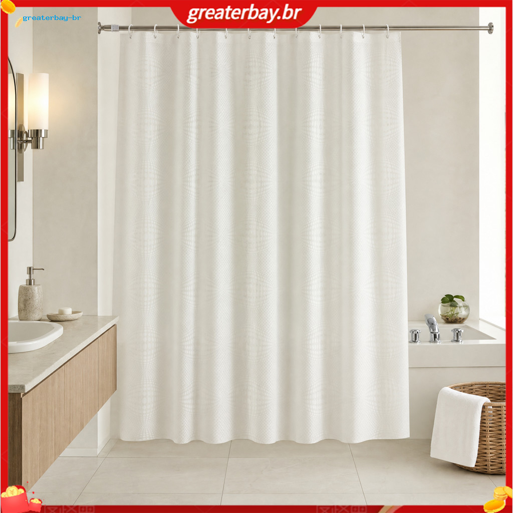 Waterproof Peva Shower Curtain Liner with Hooks – Mildew-resistant Durable Bathroom for Bathtub Easy to Clean Ideal fo