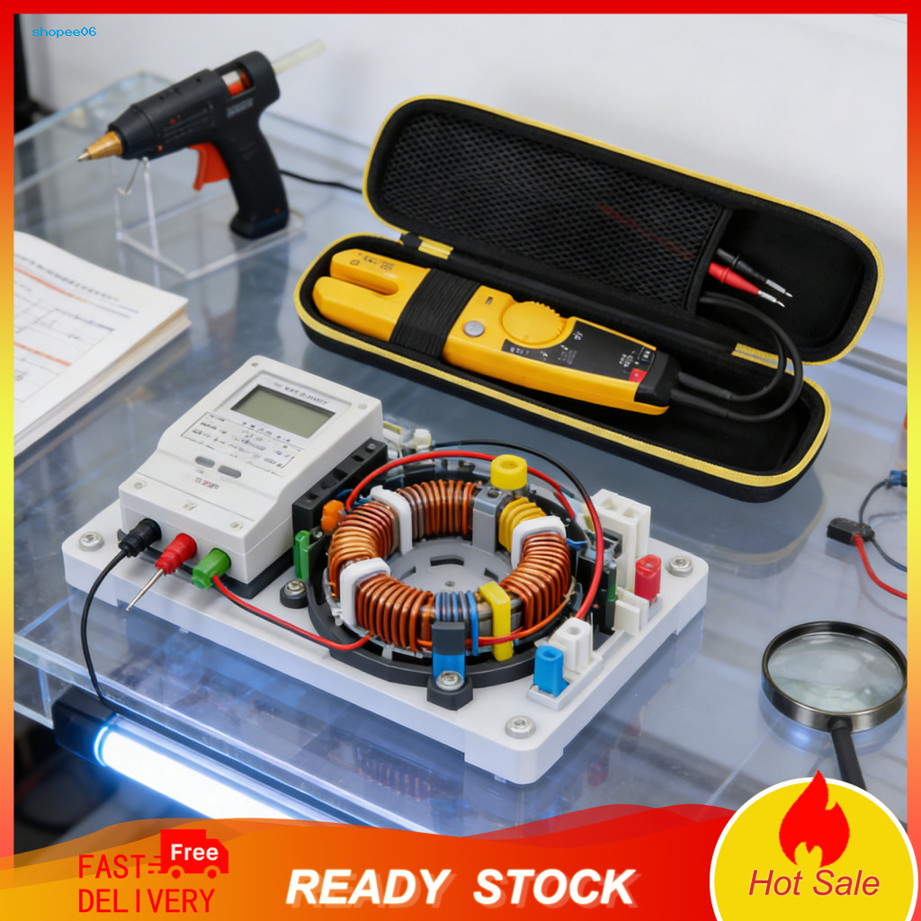 Hard Carrying Case Probe Storage Pouch Travel for T5-1000/t5-600/t6-1000 Voltage Tester Eva Shockproof Protective Bag wi