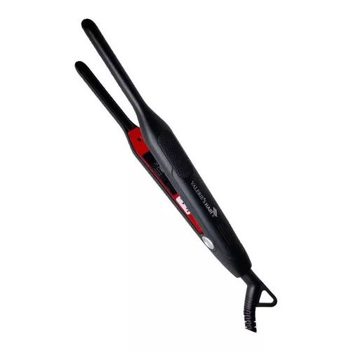 Chapinha de cabelo ultra fine Valerie's Hair VH2209 preta e vermelha 127V/220V