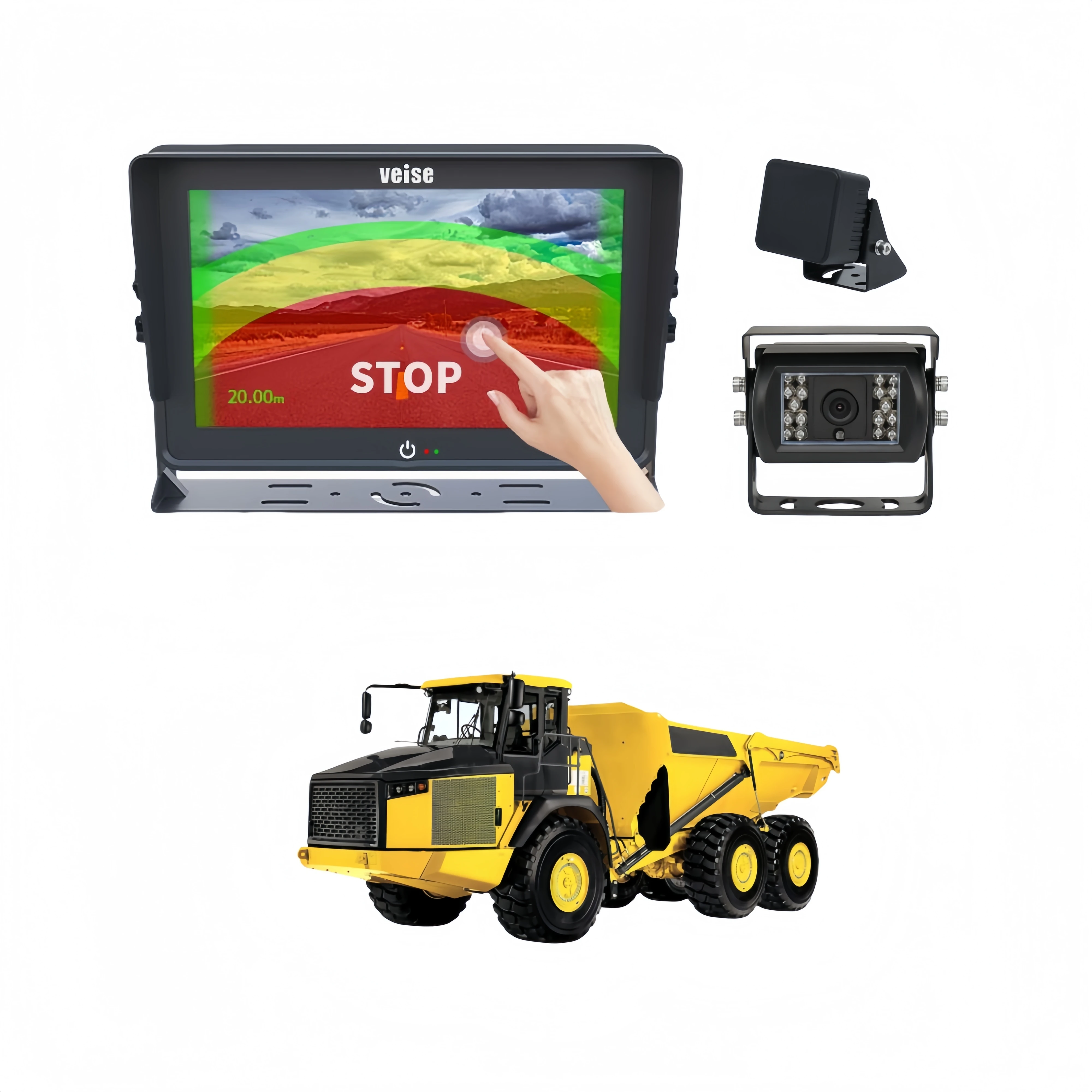 2025 Newest 77GHz Millimeter Wave Radar And Wired Backup Camera System With 7