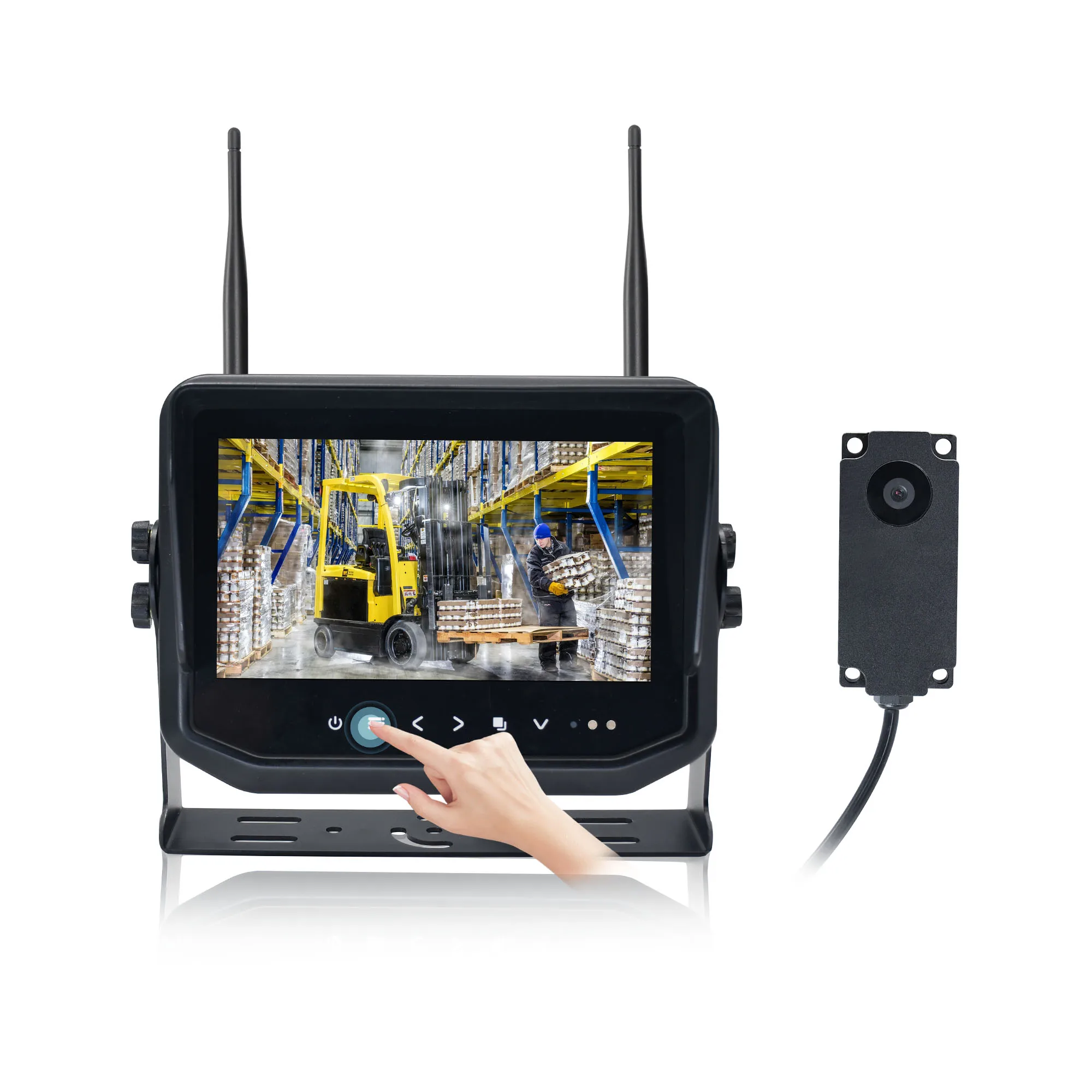 1080P Ahd Wireless Reverse Camera System 7 Inch WiFi Monitor Rear View Assist For Truck