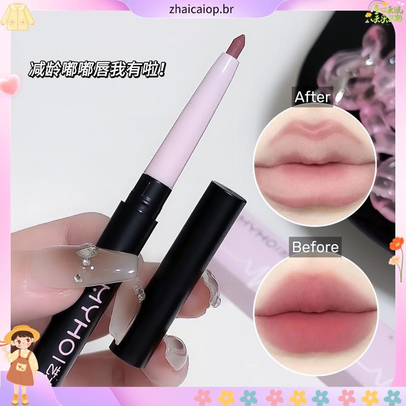 MYHO Artist Delineador labial de cabeça única, cor fosca, à prova d'água, cor Nude, contorno labial modificado, delinead