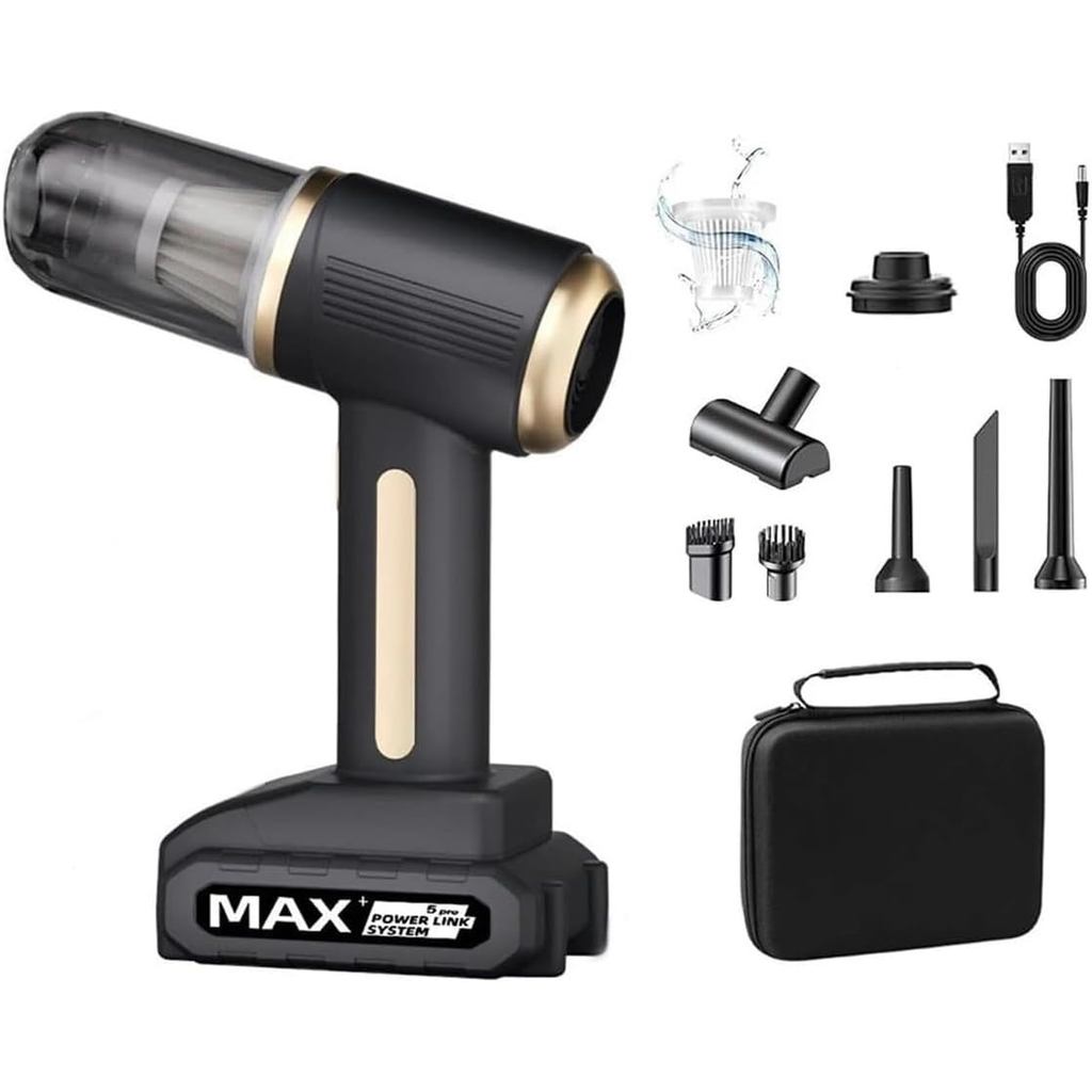 Aspirador De Pó Portátil Sem Fio FOXHOLE , Sucção De 16000Pa , Motor Escova De 120 W , Velocidade Dupla , Recarregável T