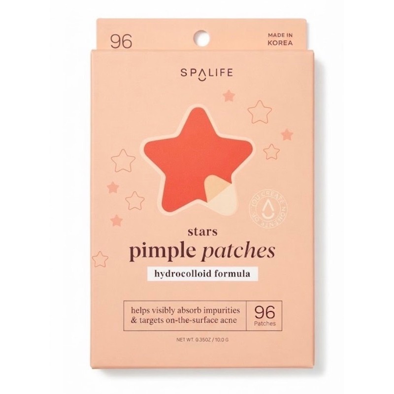 Adesivo Para Espinhas Pimple Patches Estrela SpaLife (96 Unidades) - Skincare Coreano / Tratamento Acne