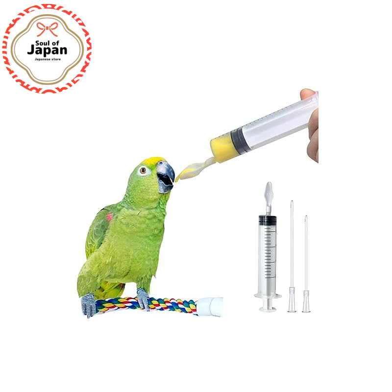 Bird Feeding Kit Spoon & Syringe for Parrots - Includes 12cm Tube  
Char count: 69【Direct from Japan】
