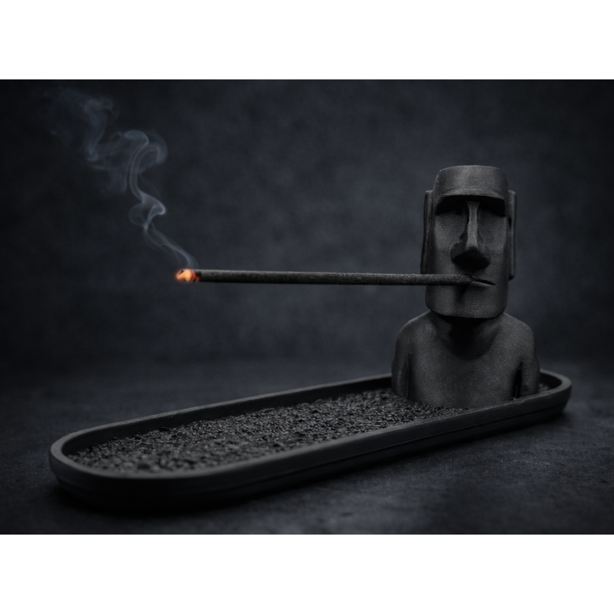 Porta-Incenso Moai – Estátua da Ilha de Páscoa