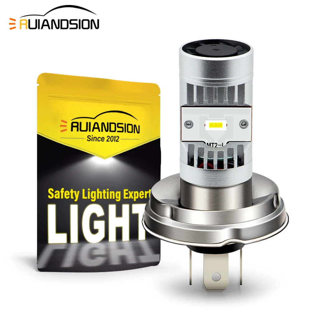 P45T R2 LED 6-24V 5000LM 15W Bulb with Cooling Fans for Headlamp Scooter Moped Tractor Forklift Front Light Lamp Hi/Lo Beam