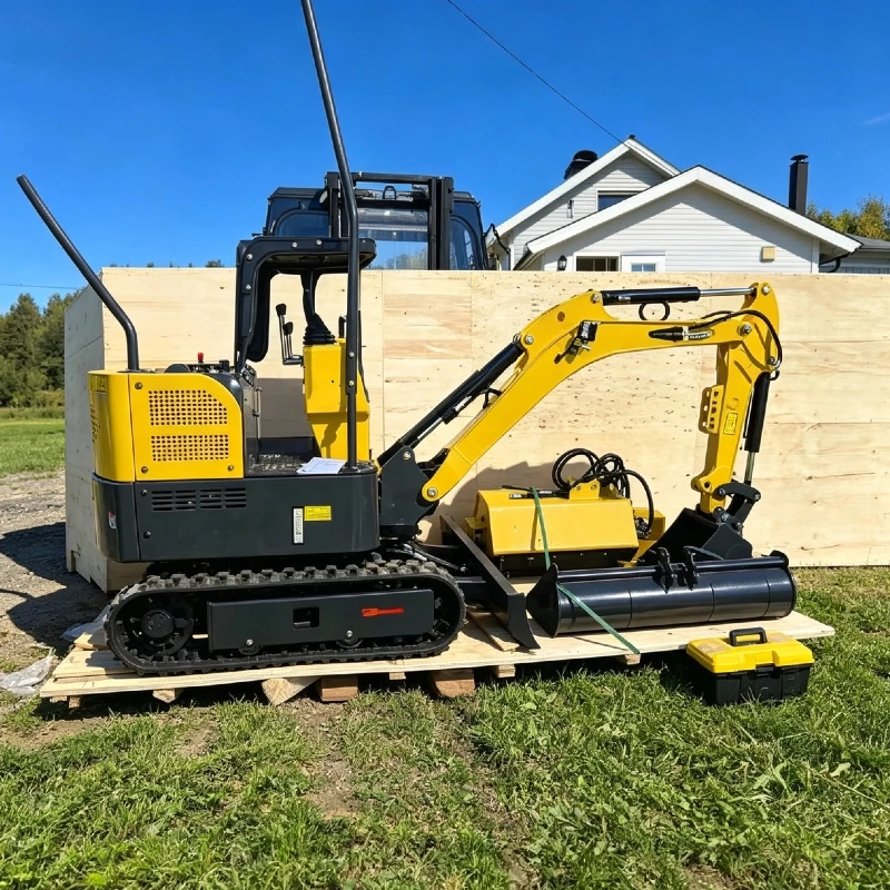 Mini Crawler Excavator Customized Hydraulic Small Digger Adjustable Digging Depth For Farm Garden Construction CE EPA Approved