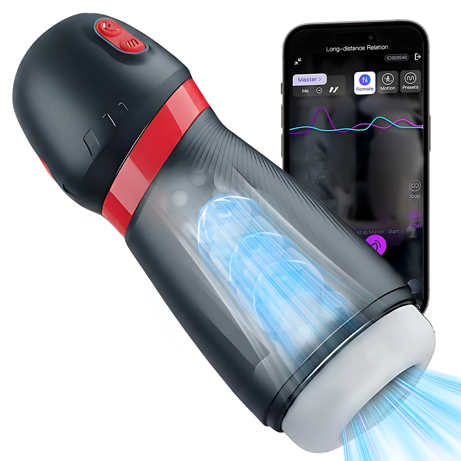 Male Masturbator 9 Sucking Vibrating Modes Blowjob Sex Toys App Control Penis Pump 3D Textured Sleeve Pocket Pussy for 18+ Men