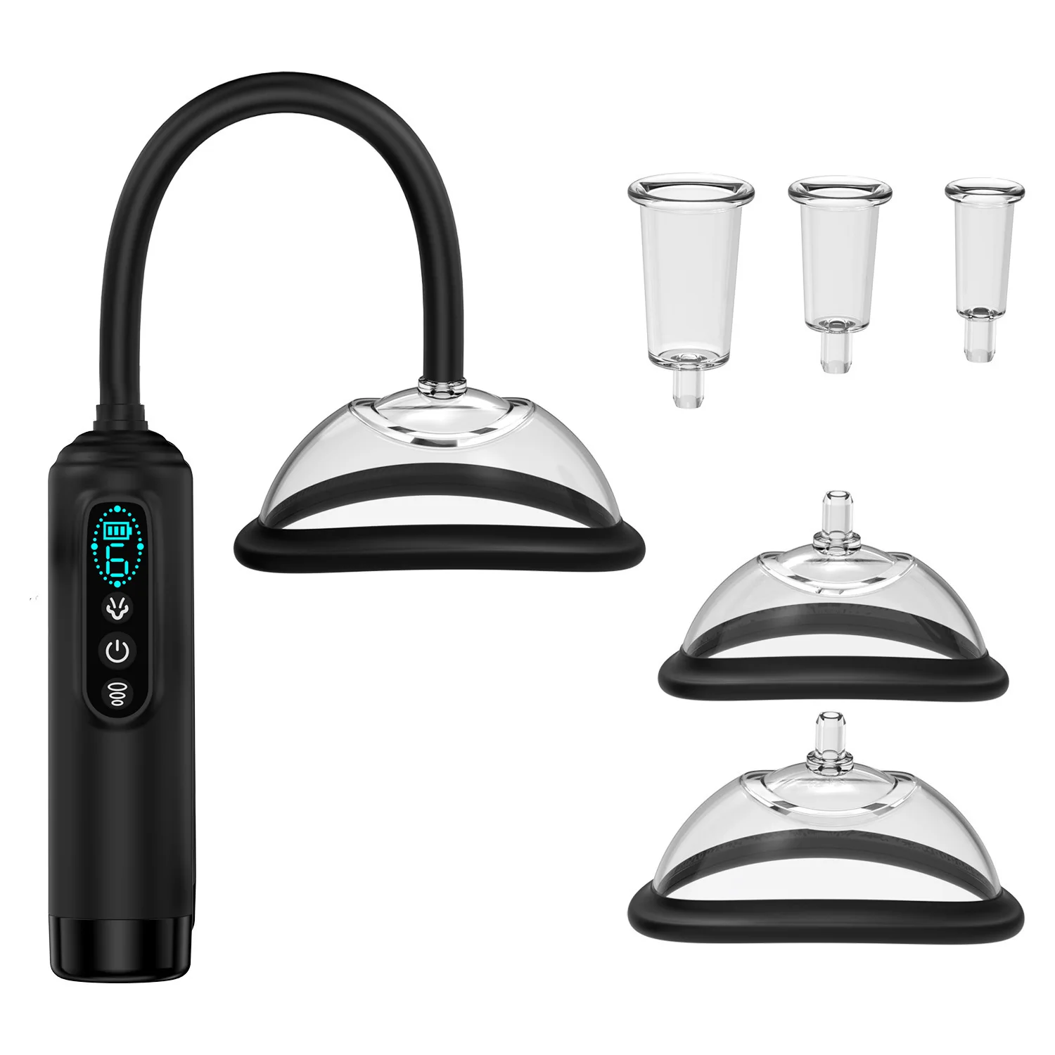 Pussy Pump Nipple Sucking Vibrator Sex Toys for Women LCD 6 Suck Modes Female Automatic Vacuum Vagina Clitoral Suction Device