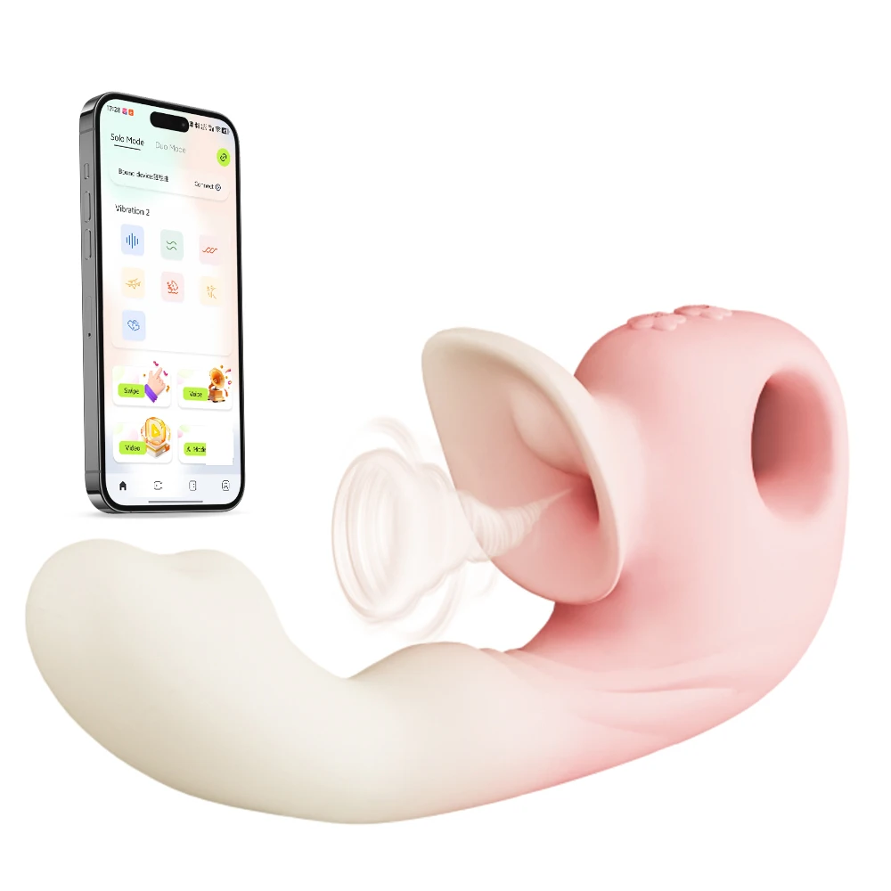 2 IN 1Sucking Dildo Vibrator Powerful Sucker Vacuum G Spot Clitoral Stimulator APP Control Suck Slap Vagina Sex Toys for Women