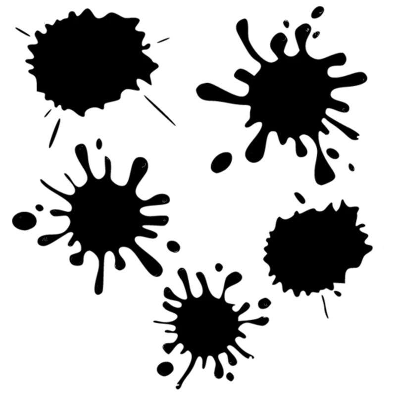 18.8*20cm Set of Blots Funny Car Sticker Vinyl Decal White/Black Car Auto Stickers for Car Bumper Window Car Decor