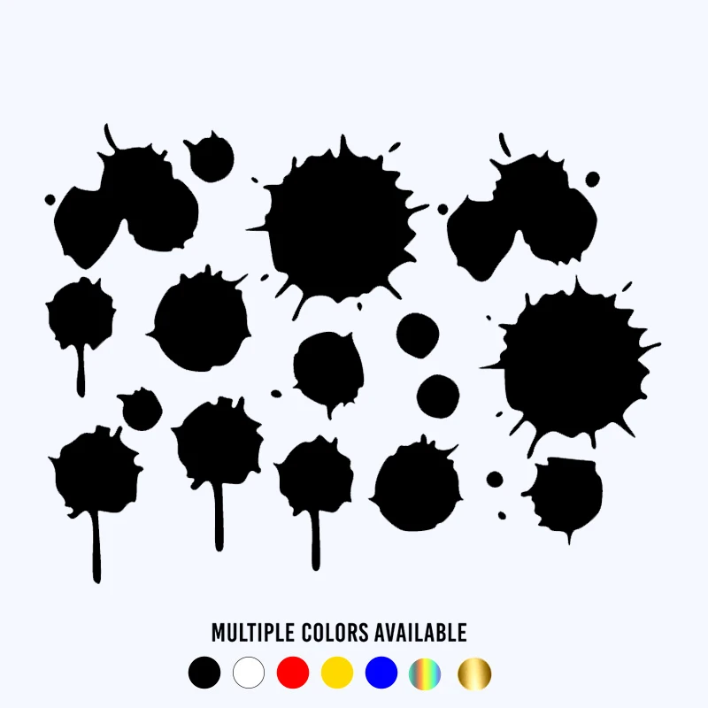 CK2903#20*15cm Set of Blots Funny Car Sticker Vinyl Decal White/Black Car Auto Stickers for Car Bumper/Rear Window Car Decor