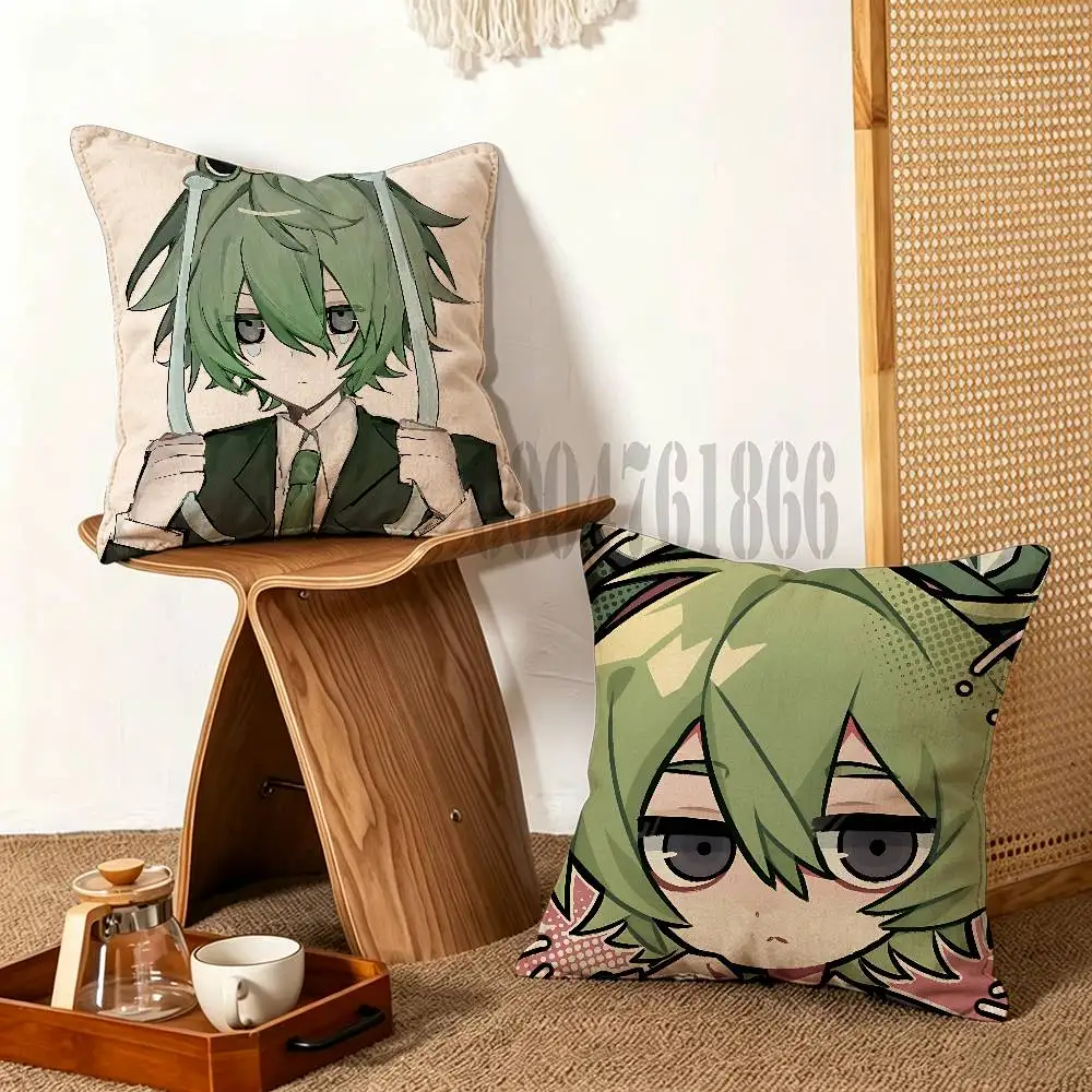 F-FroggyDude Anime Celebrity Merchandise All-Match Printed Pillow Case Sofa Car Office Room Decoration Protector