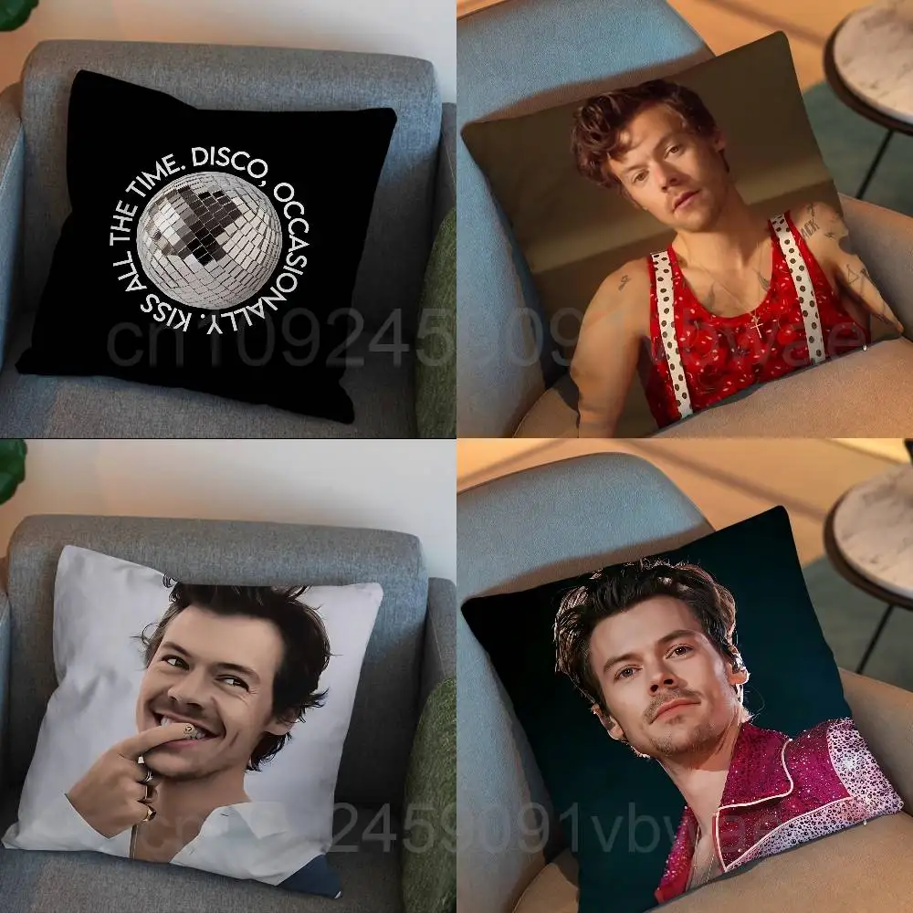 Kiss All The Time Harry Styles Cushion Cover Suitable For Sofa Car Bedroom Office Cushions Decorative Pillow Case