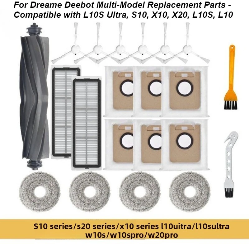 For Dreame Deebot Multi-Model Replacement Parts - Compatible with L10S Ultra, S10, X10, X20, L10S, L10