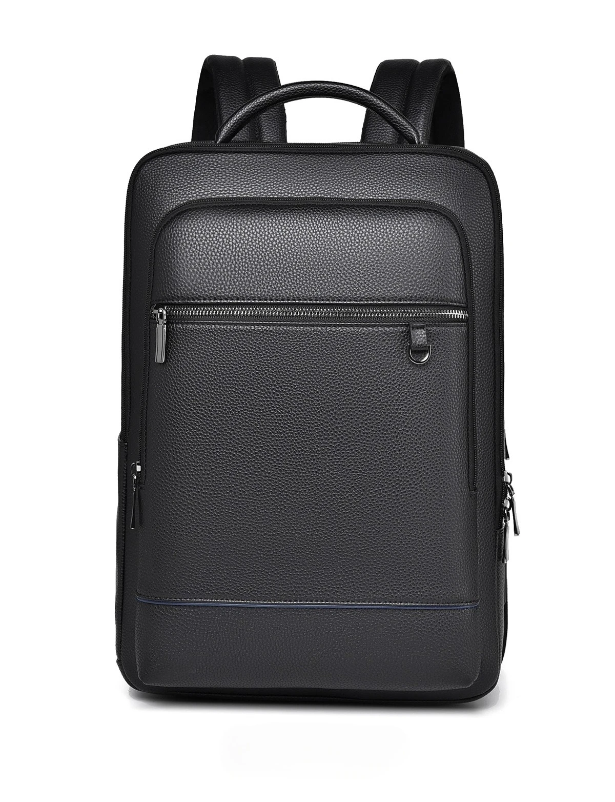Executive Backpack Men PU Leather Satchel USB Charging Briefcase Office Travel Laptop Office Business Shoulder Back Pack Male