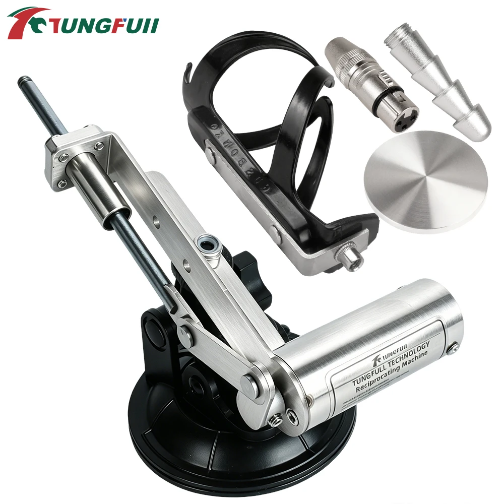 Tungfull 45mm Stroke Mini Telescopic Linear Actuator Set Adjustable Angle 9CM Base Suction Cup Adjustable Speed Power Controller