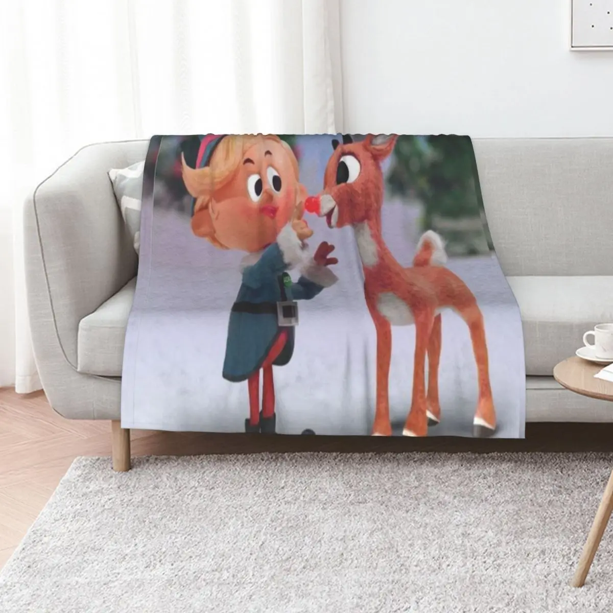 Elf and Reindeer|DreamscapesbyTeresa Throw Blanket cosplay anime Designers Beach for babies Weighted Luxury Blankets