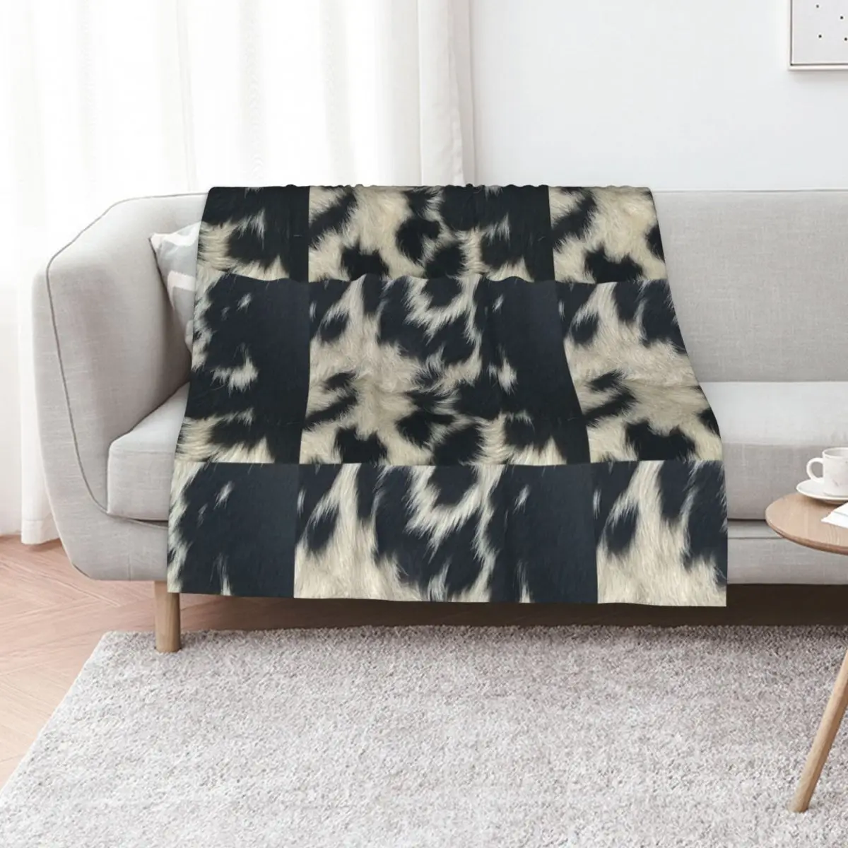 COW LOVERS SPECKLE PARK HIDE PRINT Throw Blanket Thin Warm Summer Beddings Comforter bed plaid Luxury Designer Blankets