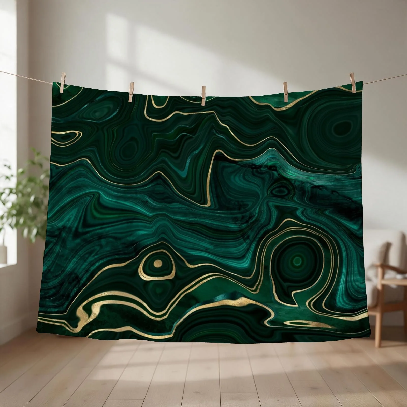 Faux Malachite Marble Texture With Gold Veins I Throw Blanket Designers Extra Large Throw Large Plaid Blankets