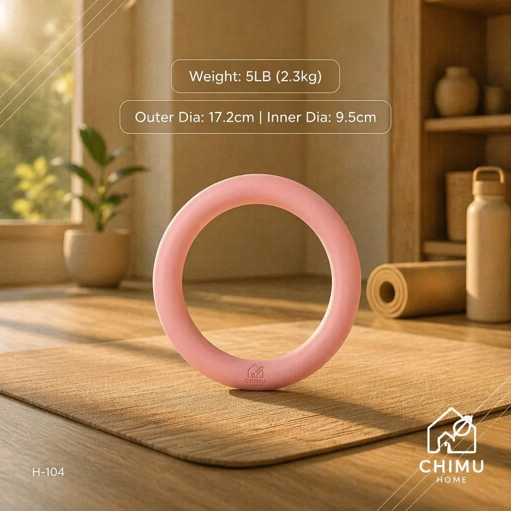 【CHIMU HOME】 Yoga Weight Ring Silicone 5lb 10lb Non Slip Grip Home Gym Fitness Strength Training Hand Exercise