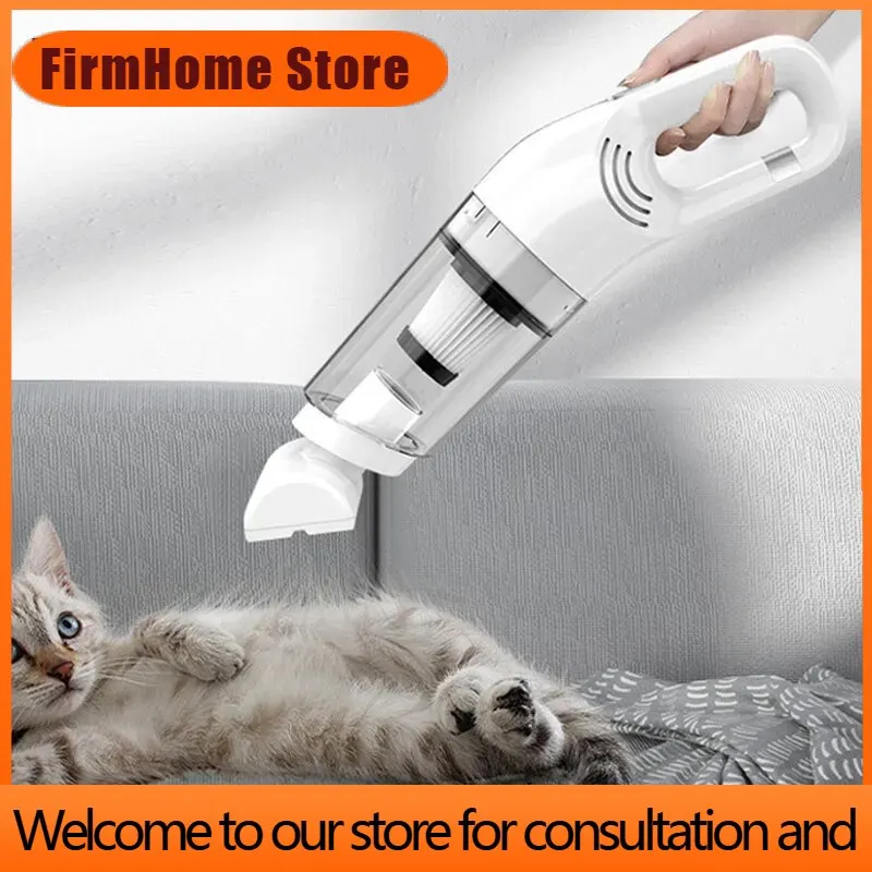 FirmHome Store10000PA Handheld Vacuum Cleaner Rechargeable Portable Car Vacuum Cleaner Car Home Dual Purpose Wireless Dust Catch