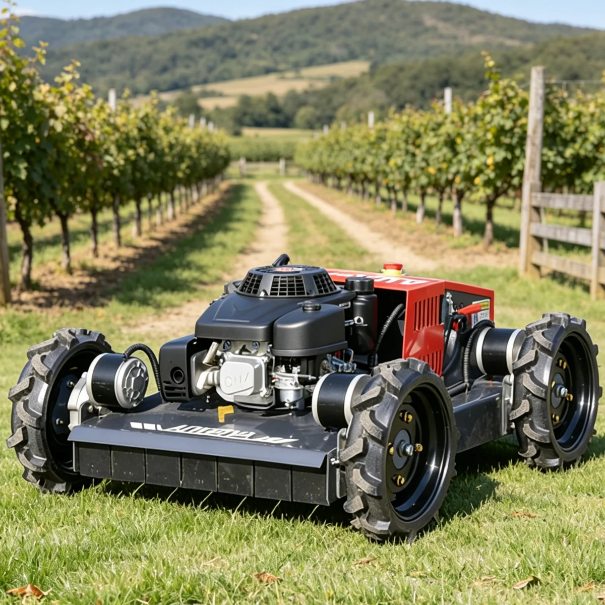 Custom Four-Stroke Self-Propelled Lawn Mower Full Function Remote Robot with Zero Turn & Stepless Adjustable Cutting Height