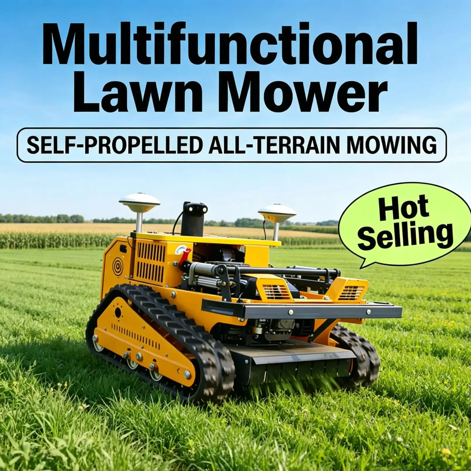 Customized robot lawn mowerr With Fully Automatic Function To Improve Efficiency For Farm And Home Mowing robot lawn mower
