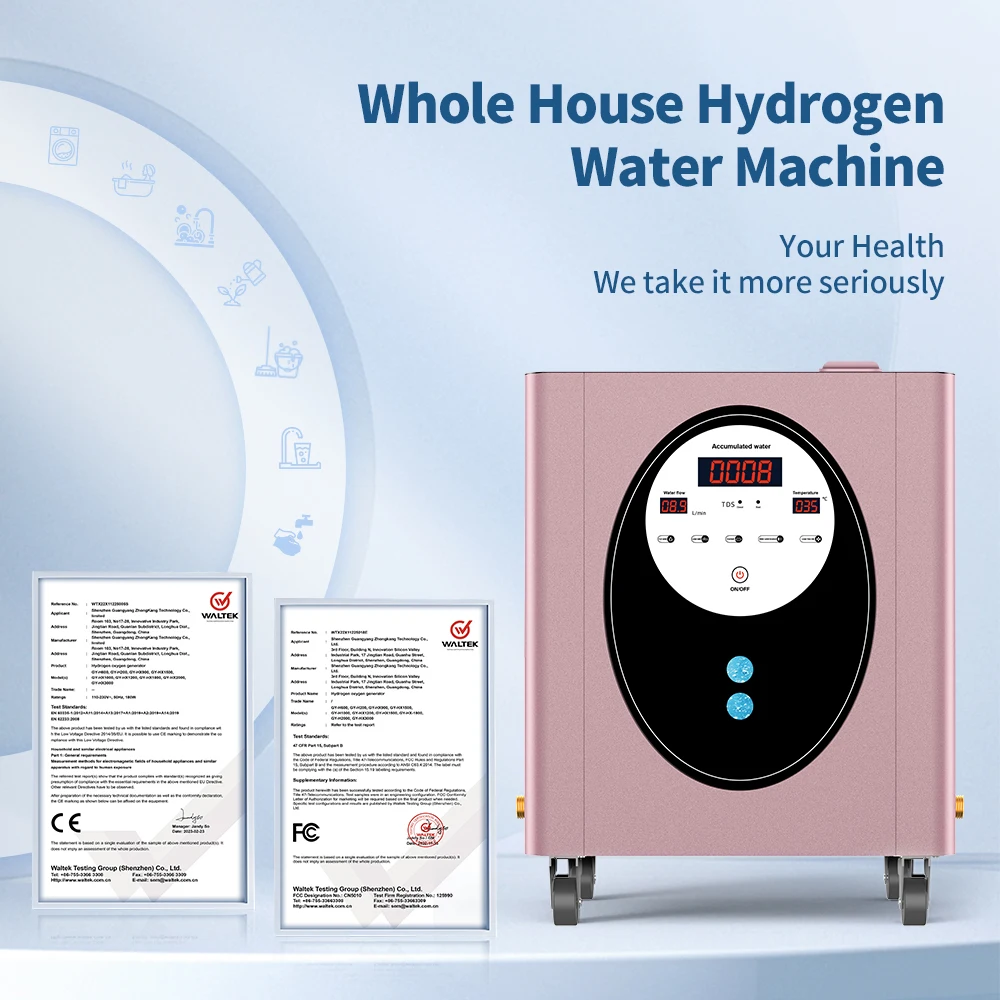 SUYZEKO Whole House Hydrogen Water Machine Hydrogen Bath Device Hydrogen Water Generator Home H2 Generator for SPA Health Clubs