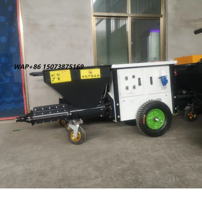 Large Output Mortar Spraying Machine Stable Running Cement Sand Coating Device for Interior Exterior Wall Wall Plaster Tool