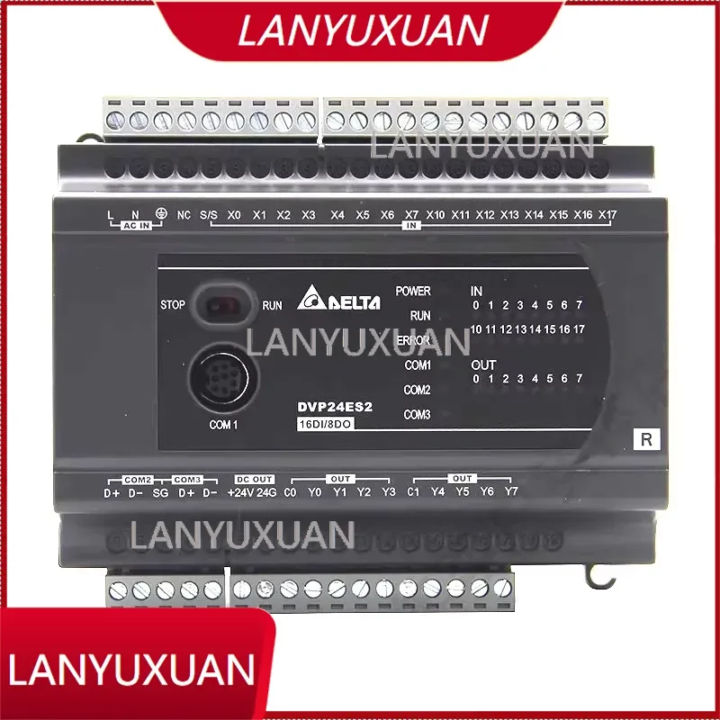 DVP64ES300R New ES2 Series CPU Host Relay 32 Input 32 Output 24V Operating Voltage Made in China