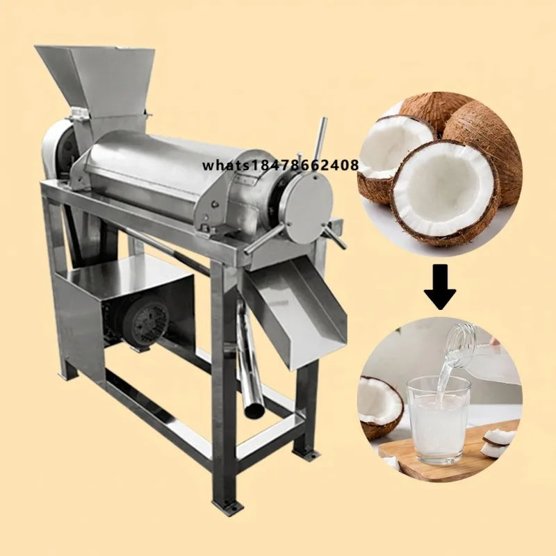 Approved 0.5t Spiral Juicer with Non-Stop Operation, Commercial Industrial Juicer for Continuous Juice Extraction