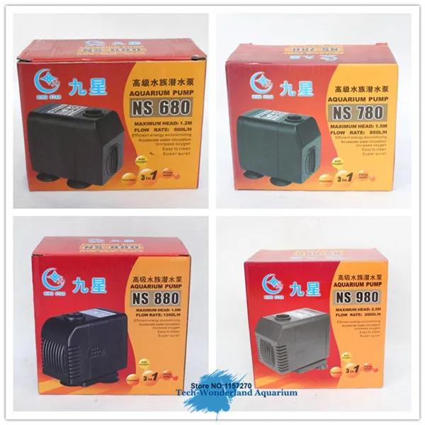 Multi function submersible pump for aquarium amphibious ultra-quiet circulating water pump NS 680/780/880/980