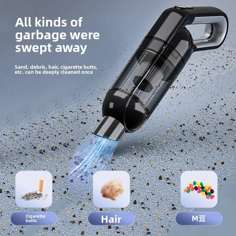2026 new illuminated car vacuum cleaner, 16000Pa super strong suction machine, handheld wireless mini vacuum cleaner in the car