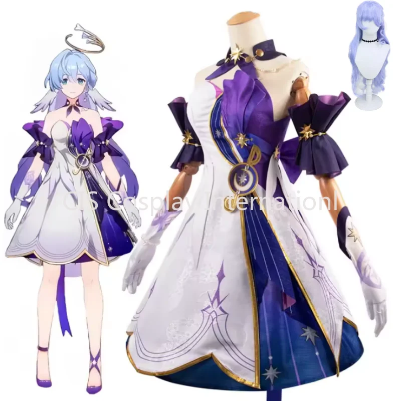 CIS Robin Hsr Cosplay Costume Wig Anime Game Honkai Star Rail Cosplay Party Outfits for Women