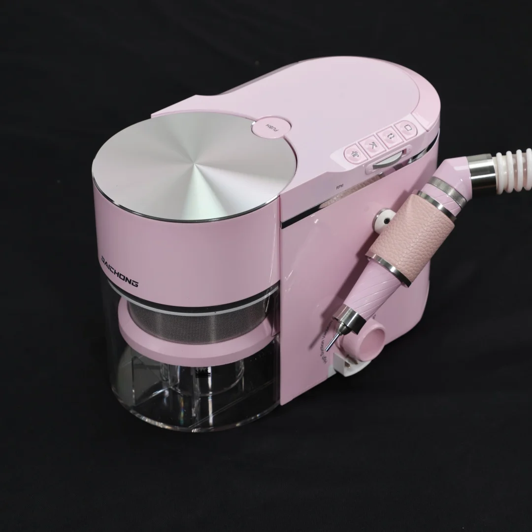 Lamwo Daichong 2in1 Nail Dust Collector with Drill - 12000Pa Suction Low Noise 35000RPM Digital Display for Home Salon