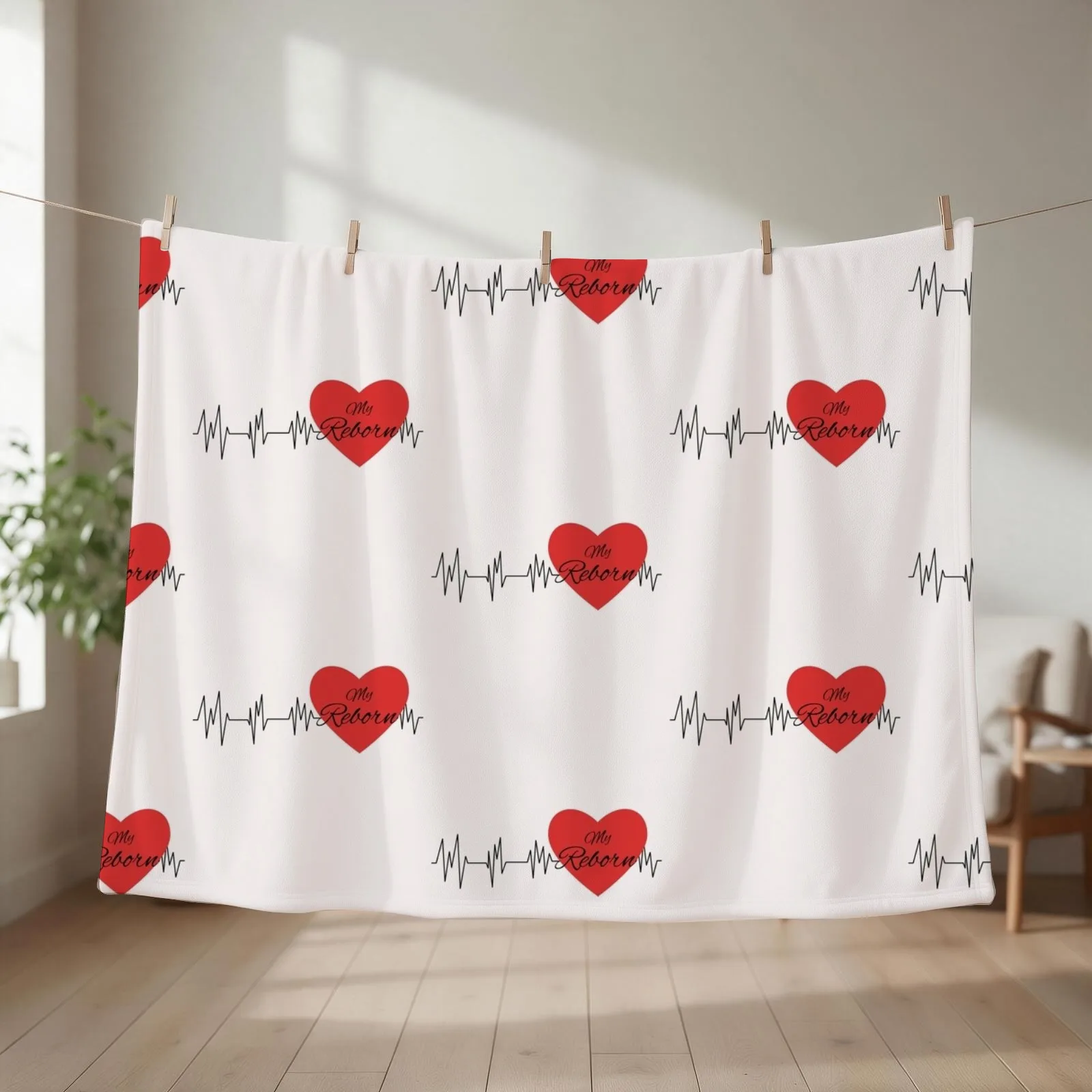 Reborn Doll Clothing, for the Reborn Mom, Artist, Collector, Mommy Love My Throw Blanket