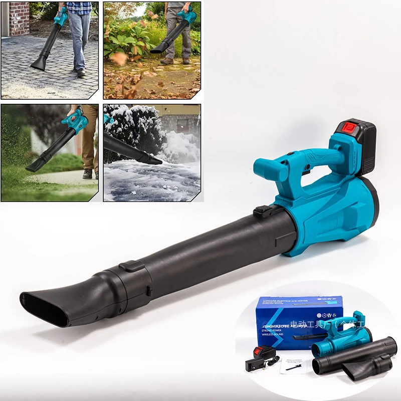 5000W Cordless Electric Air Blower 6 Speeds Handheld Leaf Blower Dust Collector Sweeper Garden Tools For Makita 18V Battery