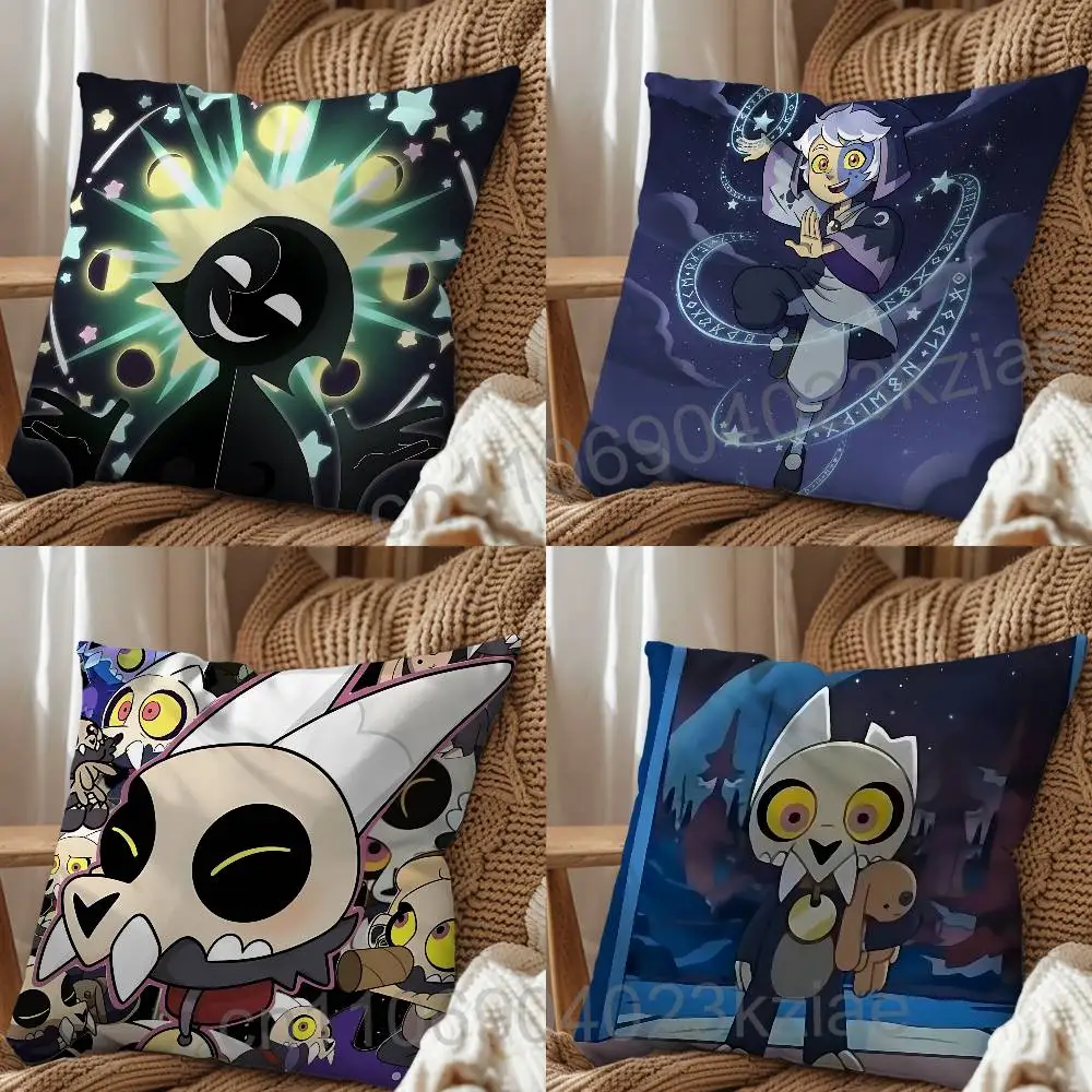 King Clawthorne Collector Owl House Pillow Case Square Double-Sided Printing Short Plush Sofa Cushion Cover Bedroom Pillow